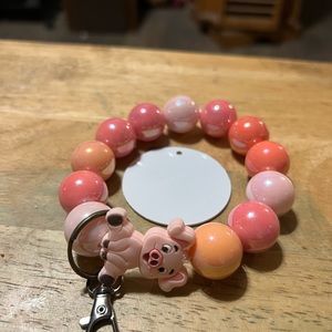 Very cute key chain wristlets some are mixed beads I can answer questions